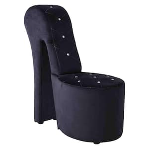 Jackson Black Velvet High Heel Shoe Chair