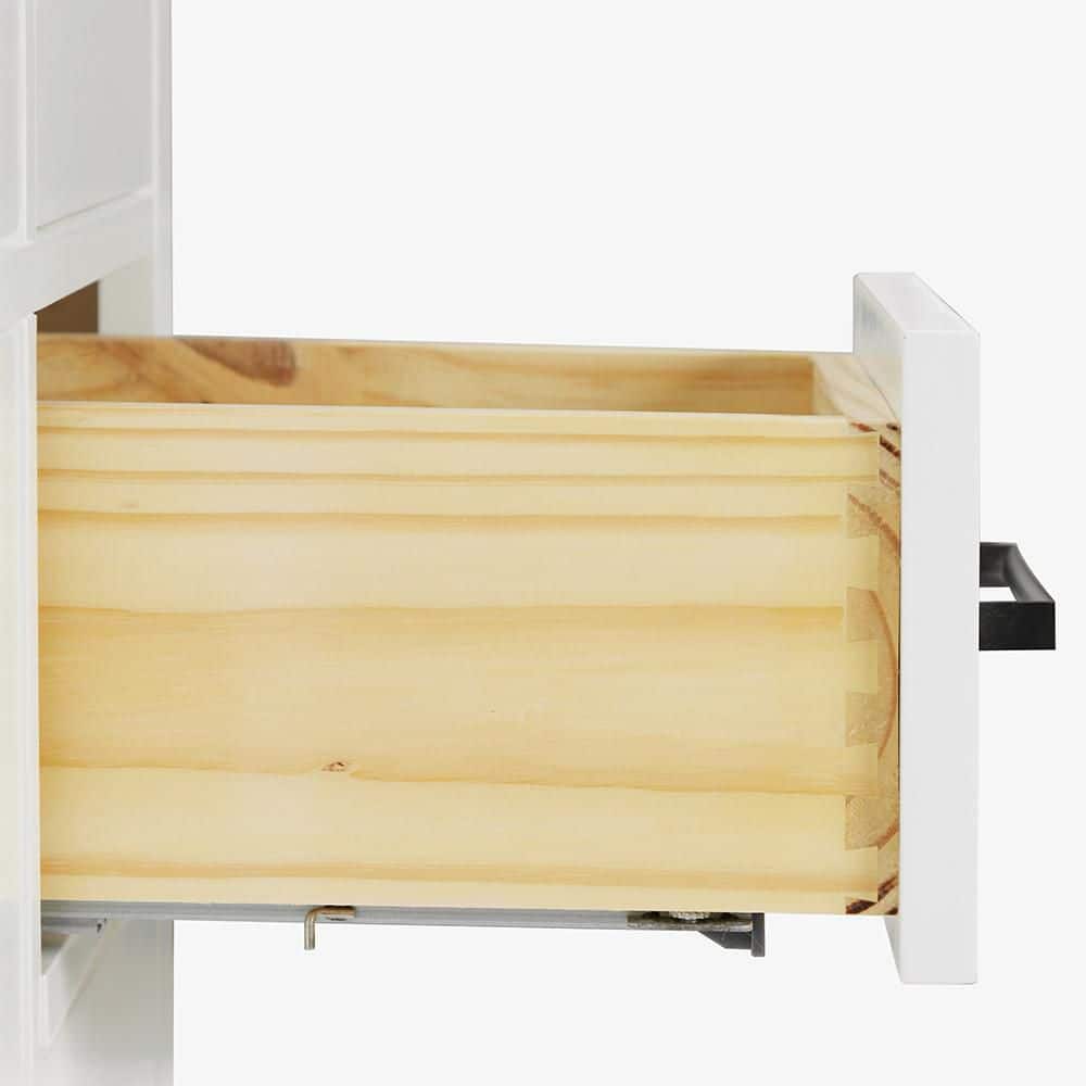 Hepburn 31" White Hardwood Freestanding Single Vanity Set
