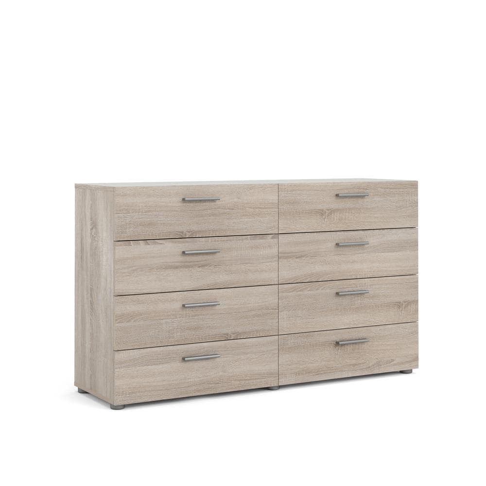Austin Double 8-Drawer White Contemporary Dresser