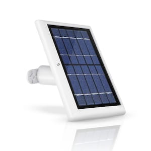 Solar Panel Compatible with Spotlight Cam Battery and All-New Stick Up Cam Battery - 2W 5V Charging (1-Pack, White)