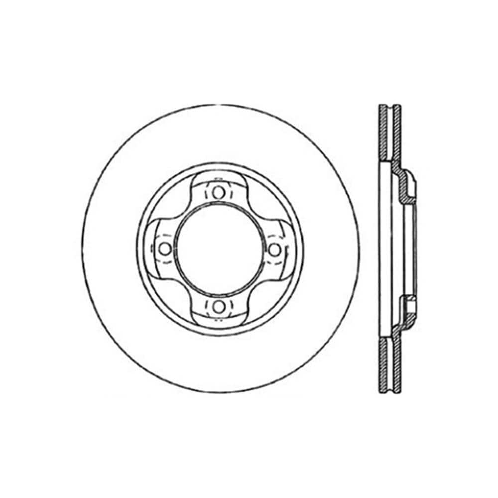 Centric Parts Disc Brake Rotor 19881989 Mercury Tracer 1.6L 121.45018