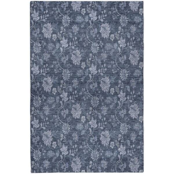 Dream Shag Premium Machine Washable Abstract ADS680 Blue 9 ft. x 12 ft. Area Rug