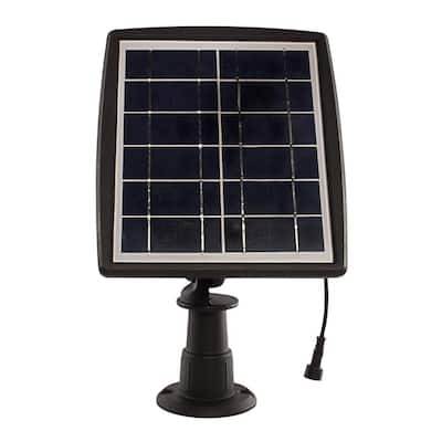 250 Lumens Black Solar Powered Dual Color Integrated LED Outdoor Landscape Flood Light (2-Pack)