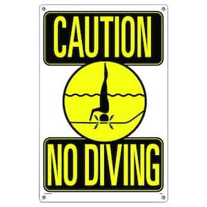 Caution No Diving Swimming Pool Sign