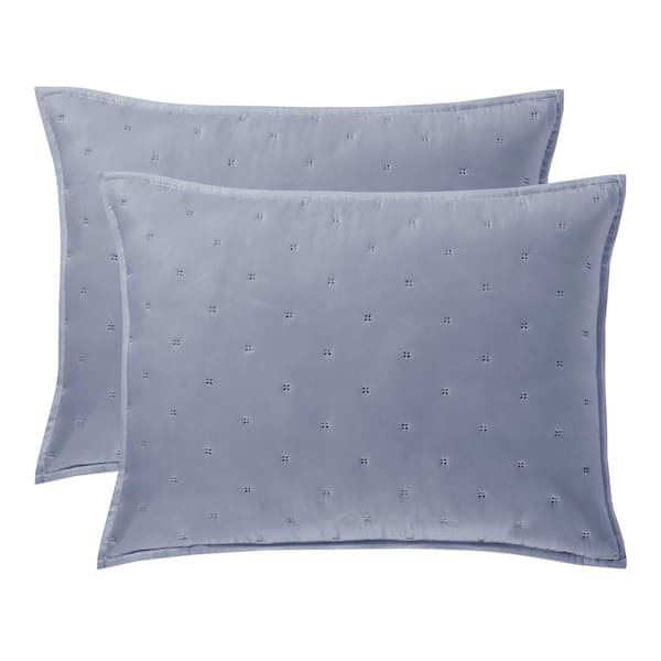 J QUEEN NEW YORK INC Vito Slate Polyester Full/Queen 3-Piece Quilt Set