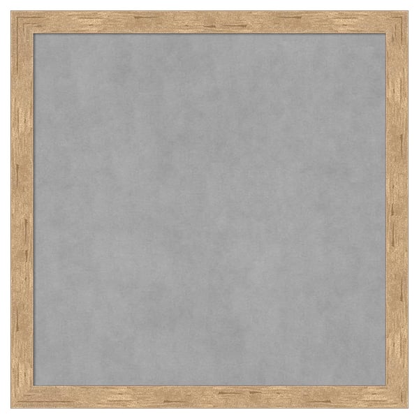 Amanti Art Imprint Light Bronze 13 in. x 13 in. Framed Magnetic Board