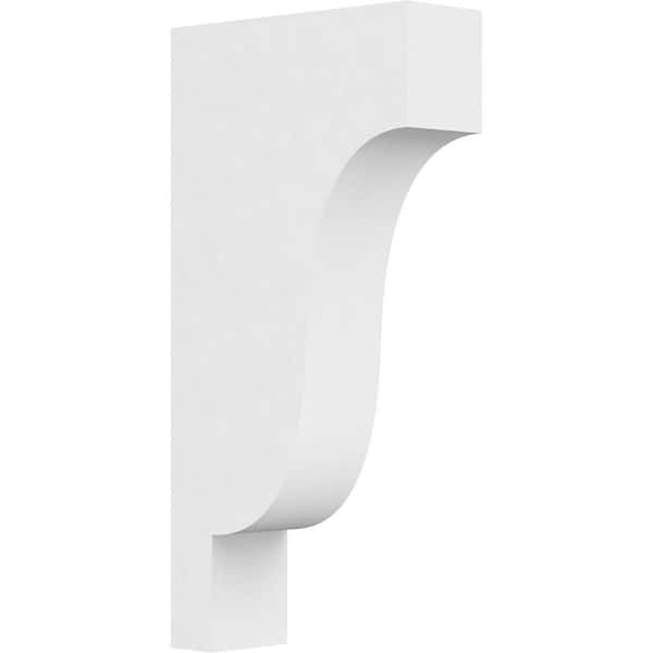 Ekena Millwork 3 in. x 20 in. x 10 in. Standard Newport Architectural Grade PVC Corbel