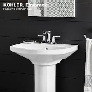 Elmbrook 7.7 in. Pedestal Sink Basin in White Vitreous China