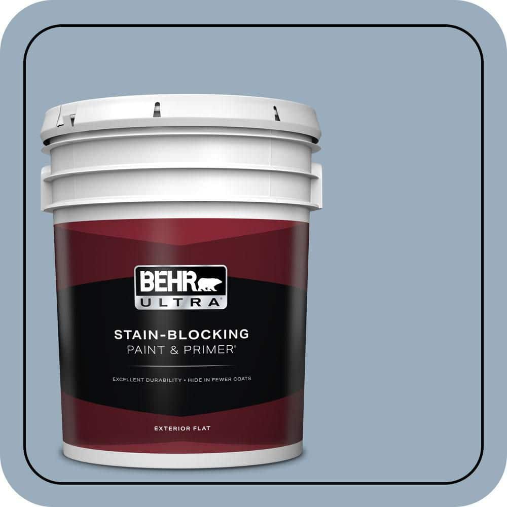 5 gal. #S510-3 Ombre Blue Flat Exterior Paint & Primer price history on PriceWatchPro