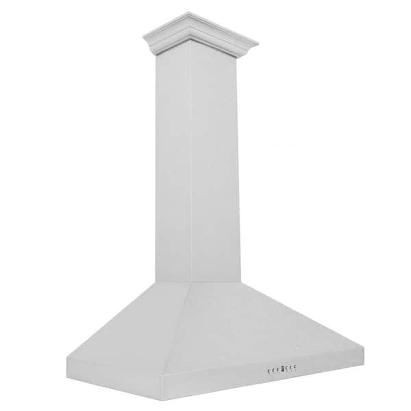 30 in. Convertible Vent Wall Mount Range Hood in Satin Stainless Steel