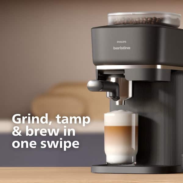 Philips Baristina 1-Cup Automatic Espresso Machine, Black BAR30060
