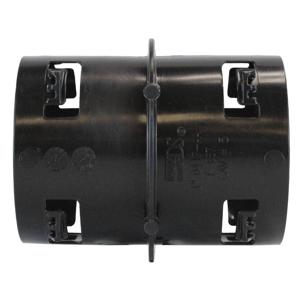 Black 4-Inch Polypropylene Snap Coupler