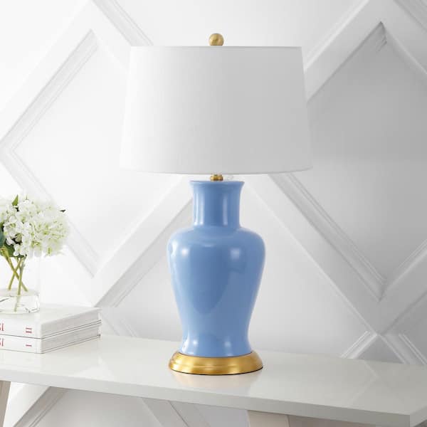 JONATHAN Y Julian 29 in. Traditional Classic Ceramic Urn LED Table