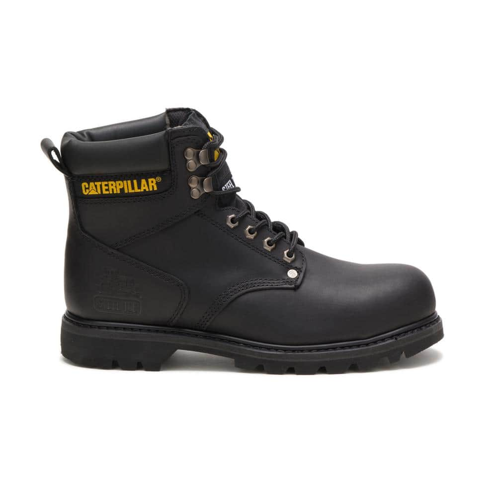 caterpillar boots steel toe black