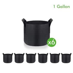 1 Gal. Black Fabric Planting Containers and Pots Planter With Handles