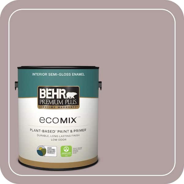 1 gal. Home Decorators Collection #HDC-CT-18 Violet Vista Semi-Gloss Enamel EcoMix Plant-Based Interior Paint & Primer