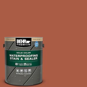 1 gal. #M190-7 Colorful Leaves Solid Color Waterproofing Exterior Wood Stain and Sealer