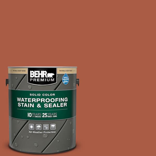 BEHR PREMIUM 1 gal. #M190-7 Colorful Leaves Solid Color Waterproofing Exterior Wood Stain and Sealer