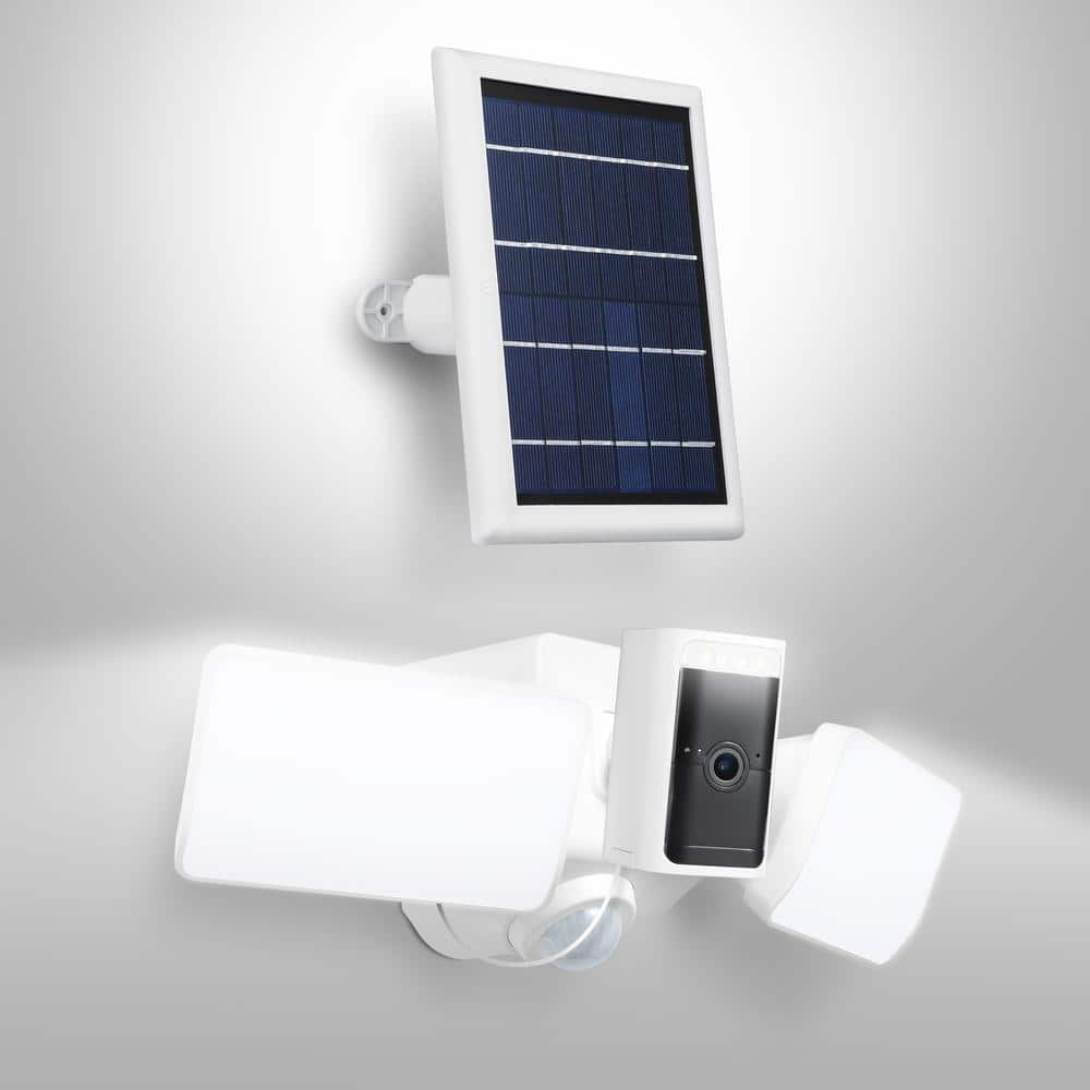 Wasserstein Floodlight And Solar Panel Compatible With Wyze Cam Outdoor ...