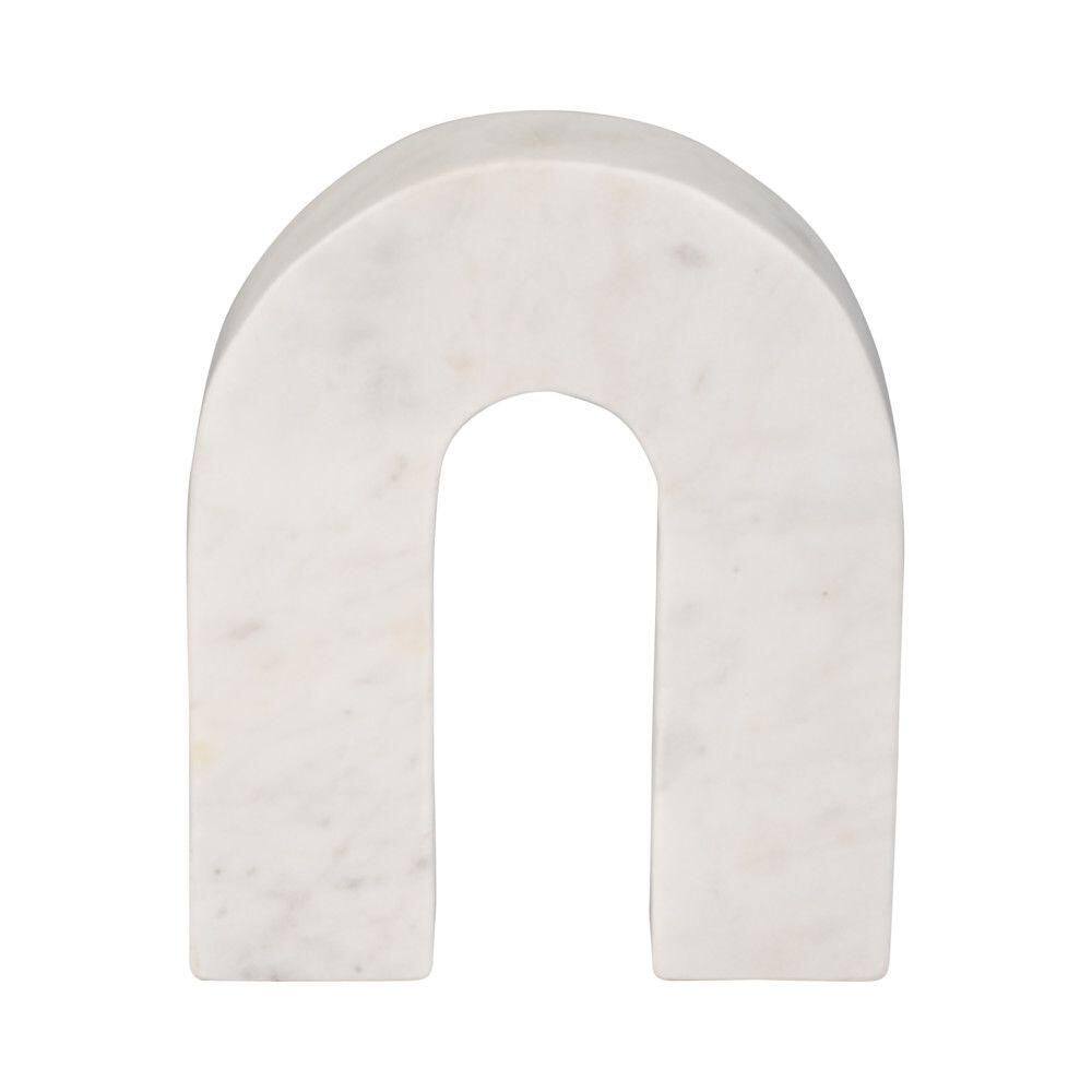 6 in. x 7 in. White Stone Modern Horseshoe Tabletop Sculpture price history on PriceWatchPro