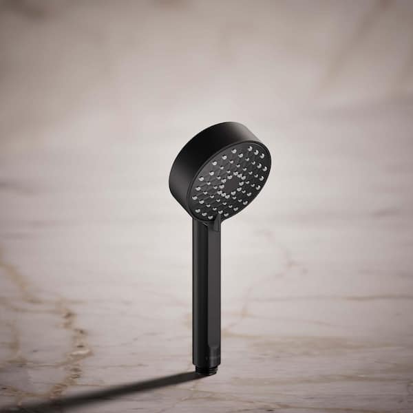 Awaken G90 4-Spray Wall Mount Handheld Shower Head with 2.5 GPM in Matte Black