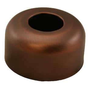 3 in. O.D. x 1-3/4 in. Height Box Pattern Steel Escutcheon for 1-1/4 in. Tubular in Old World Bronze