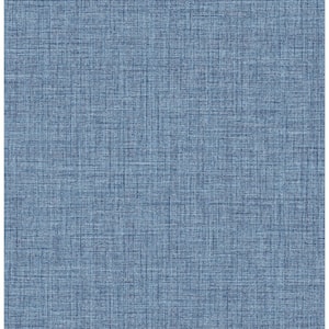 Lanister Blue Texture Strippable Non Woven Wallpaper