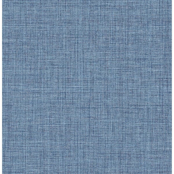 SCOTT LIVING Lanister Blue Texture Strippable Non Woven Wallpaper