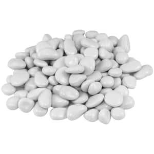 0.055 cu. ft. 0.5 in. to 1 in. White Plastic Pebbles