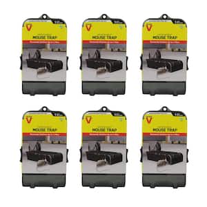 Humane Catch-and-Hold Multiple-Catch No-Touch Outdoor and Indoor Mouse Trap (6-Pack)