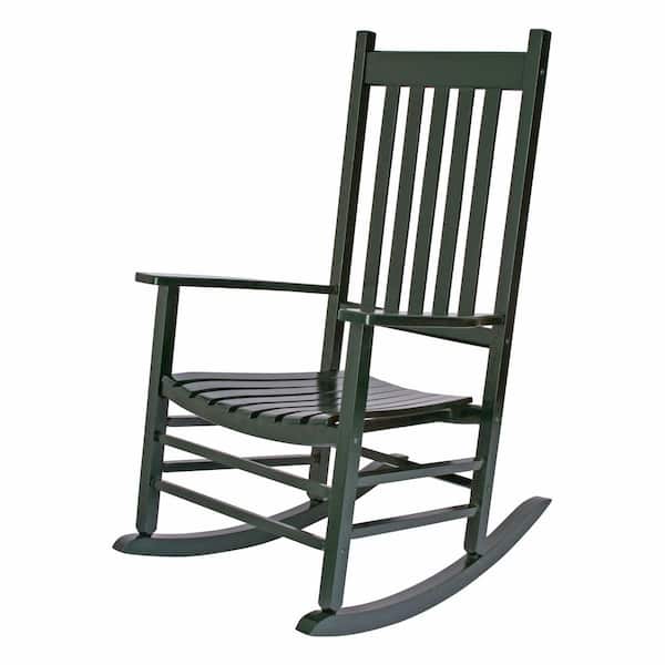 Vermont Porch Rocker Dark Green Wood Outdoor Rocking Chair