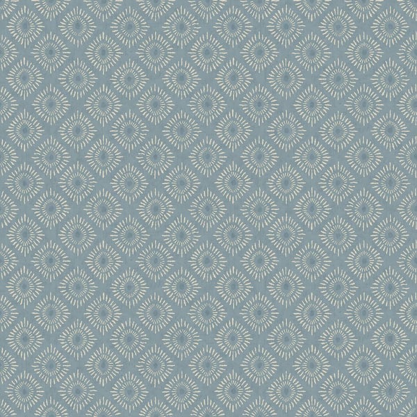 HOLDEN Indian Sunburst Blue Non-Pasted Wallpaper (Covers 56 sq. ft.)