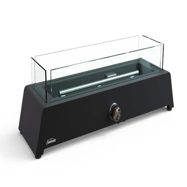 Bolt 30.3 in. 40,000 BTU Black Steel Dual Connection Outdoor Tabletop Fire Pit