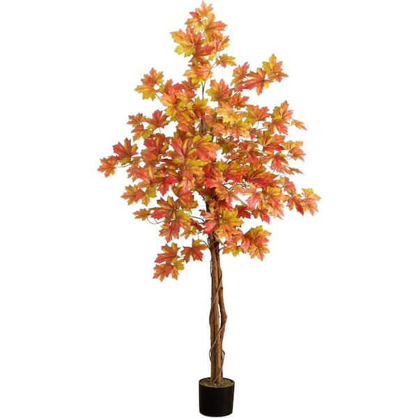 5 ft. Autumn Deluxe Maple Artificial Fall Tree