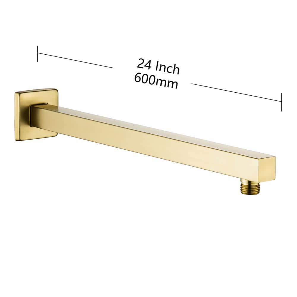 RAINLEX 24 in. x 600 mm Square Wall Mount Shower Arm and Flange in