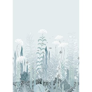 Coral and Kelp Arctic Splash Removable Peel and Stick Vinyl Wall Mural, 108 in. x 78 in.