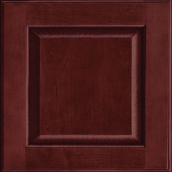 KraftMaid Fox Hill 14 5/8 x 14 5/8 in. Cabinet Door Sample in Cabernet