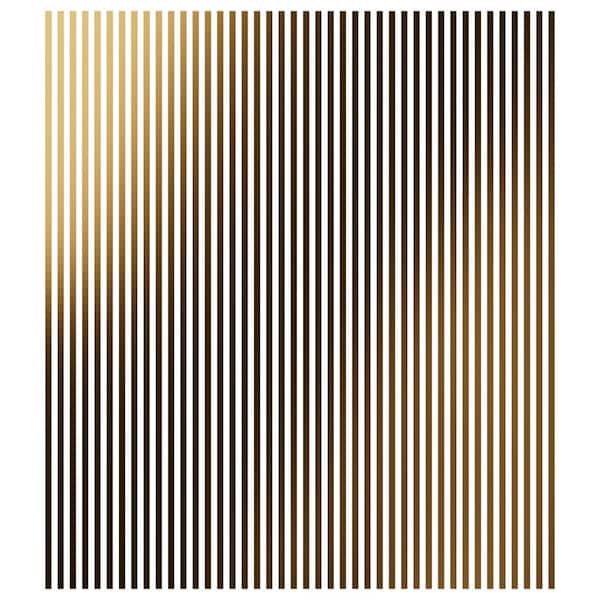 Adjustable Slat Wall 1/8 in. T x 1 ft. W x 8 ft. L Gold Mirror Acrylic Decorative Wall Paneling (42-Pack)
