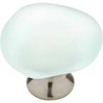 Seaglass 1-1/2 in. (38 mm) Aqua Cabinet Knob (10-Pack)
