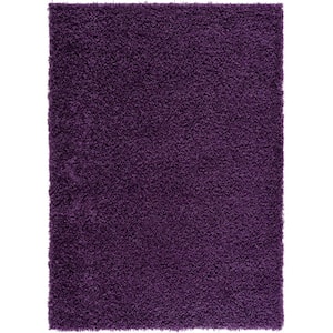 Lyra Purple 5 ft. x 7 ft. Shag Area Rug