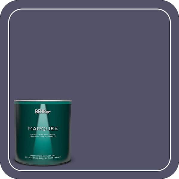 BEHR MARQUEE 1 qt. #S560-7 Lap of Luxury One-Coat Hide Semi-Gloss Enamel Interior Paint & Primer