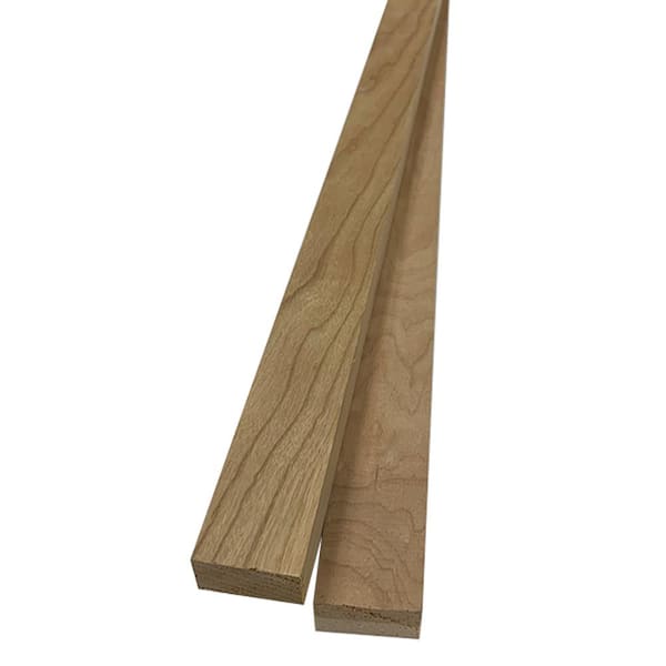 Swaner Hardwood 1 in. x 2 in. x 8 ft. Cherry S4S Board (4-Pack)