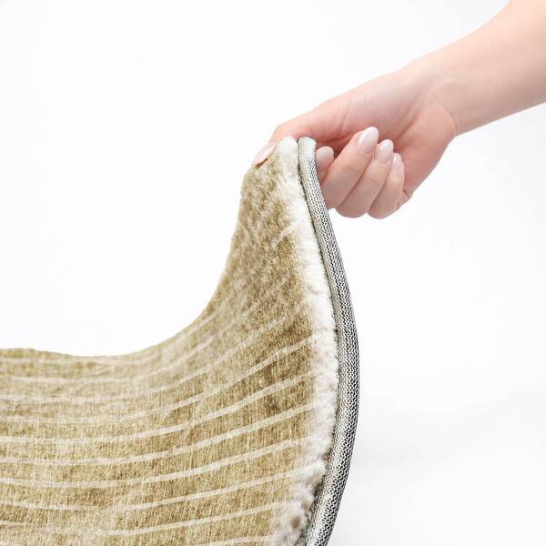 Dream Shag Premium Machine Washable Abstract ADS723 Brown 5 ft. x 7 ft. 6 in. Area Rug