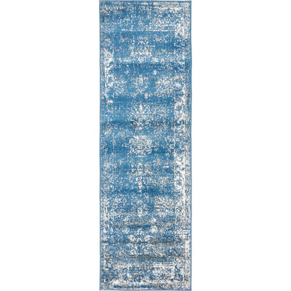 Unique Loom Sofia Casino Blue 2' 0 x 6' 7 Runner Rug