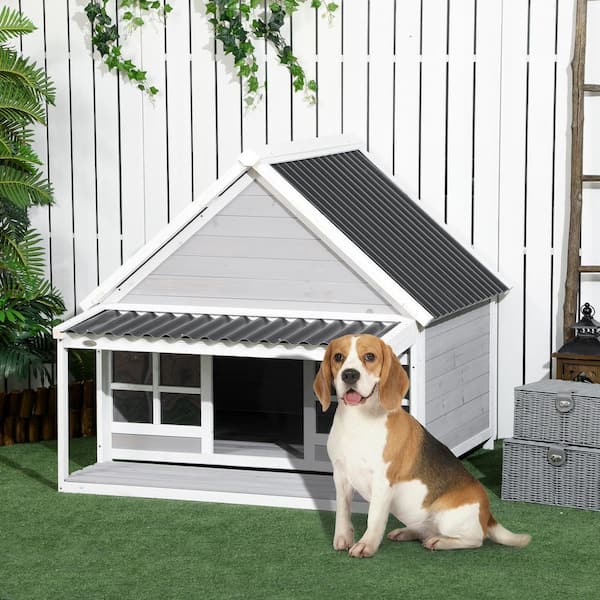 Extra Large Outdoor Dog Kennel Winter Pet House Shelter Wooden Animal Hut