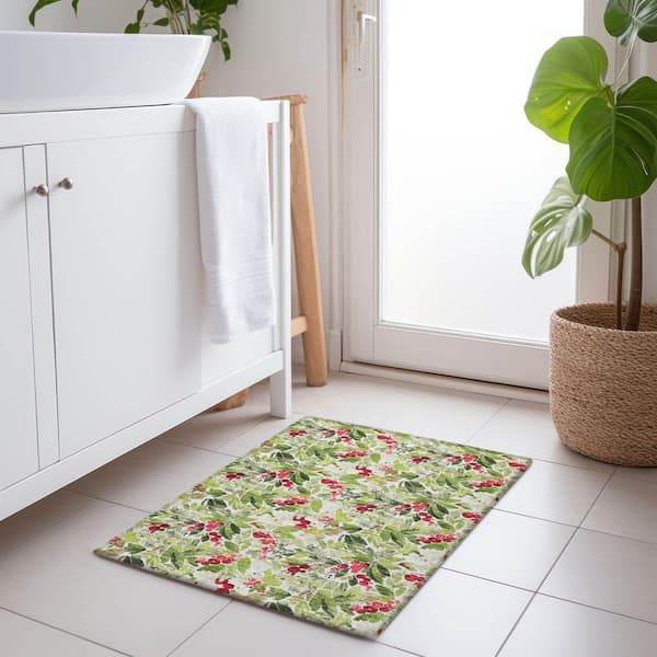 Chantille Machine Washable Indoor/Outdoor Abstract ACN1816 Aloe 2 ft. x 3 ft. Accent Rug