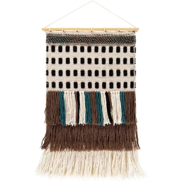 Livabliss Jenson 20 in. x 32 in. Camel Wall Hanging