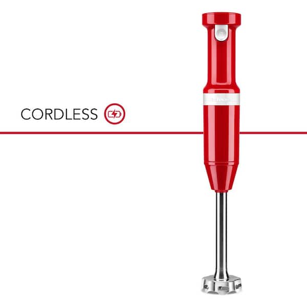KitchenAid Cordless Variable Speed Empire Red Hand Blender