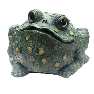 12 in. Jumbo Toad Collectible Garden Frog Statue