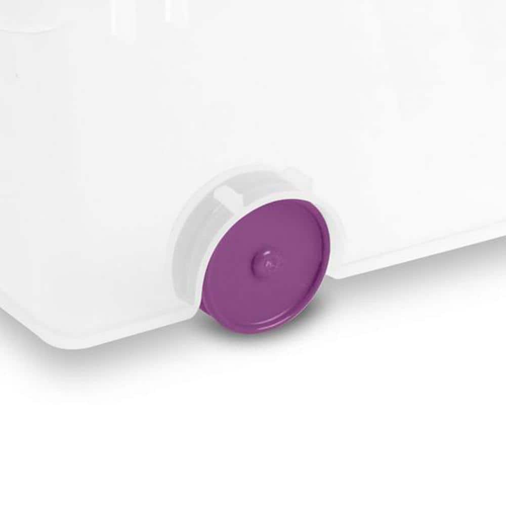 Clear Plastic 60 Quart Wheeled Underbed Storage Box